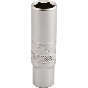 Image of Draper 1/4" Drive Polished Finish Deep Hexagon Socket Metric 1/4" 10mm