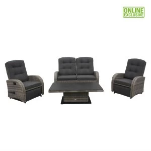 Image of Robert Dyas Rochelle 4-Seater Lounge Dining Set