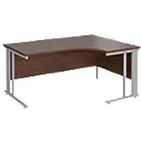 Image of Dams International Right Hand Ergonomic Desk MCM16ERSW 1,600 x 1,200 x 725 mm