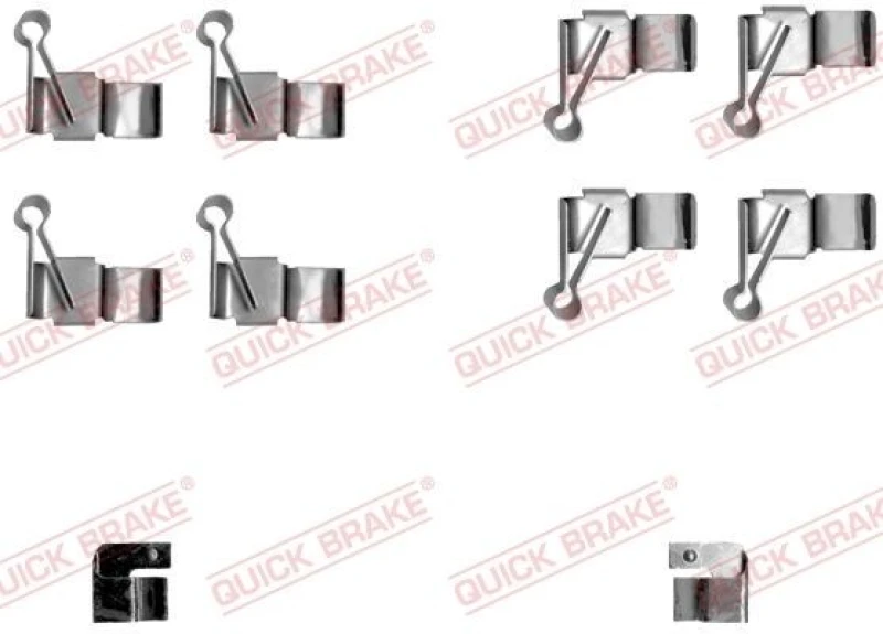 Image of QUICK BRAKE Brake pad fitting kit QUICK BRAKE 109-1238