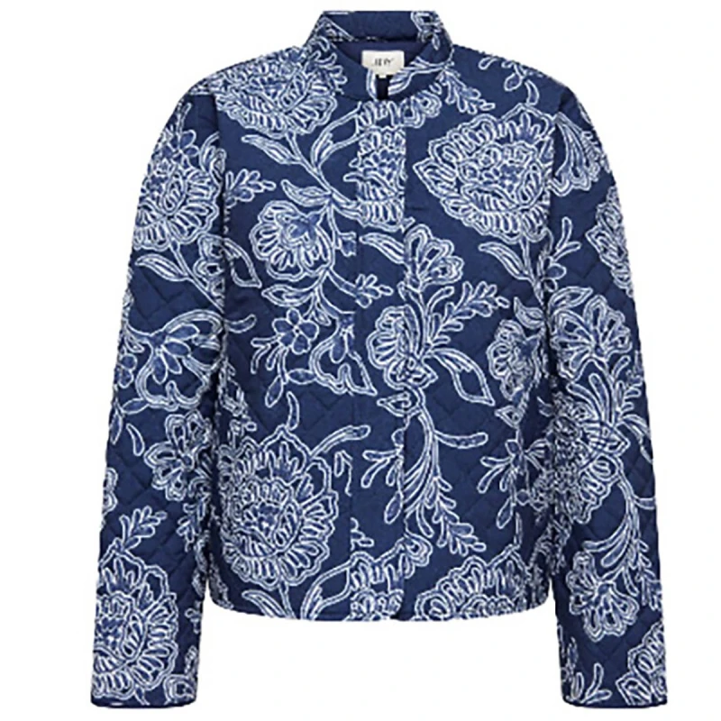 Image of JDY Printed Jacket Blue Print Polyester XS