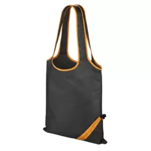 image of Result Core Compact Shopping Bag (One Size) (Black/Orange)