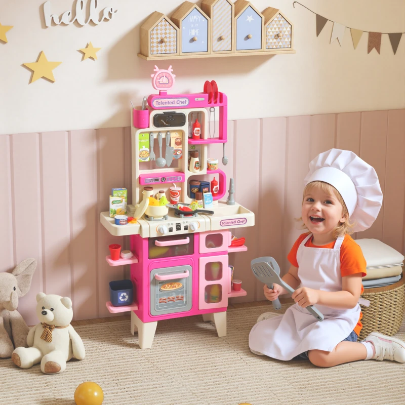 Image of AIYAPLAY Kids Pretend Role Play Set with Realistic Lights & Sounds, Pink 350-190V00PK