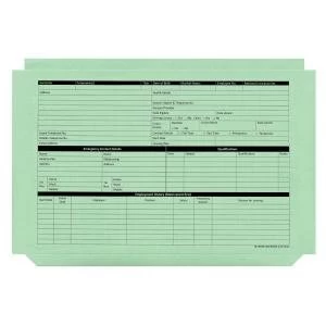Image of Personnel Wallets Pre printed Green Pack of 50 PWG01