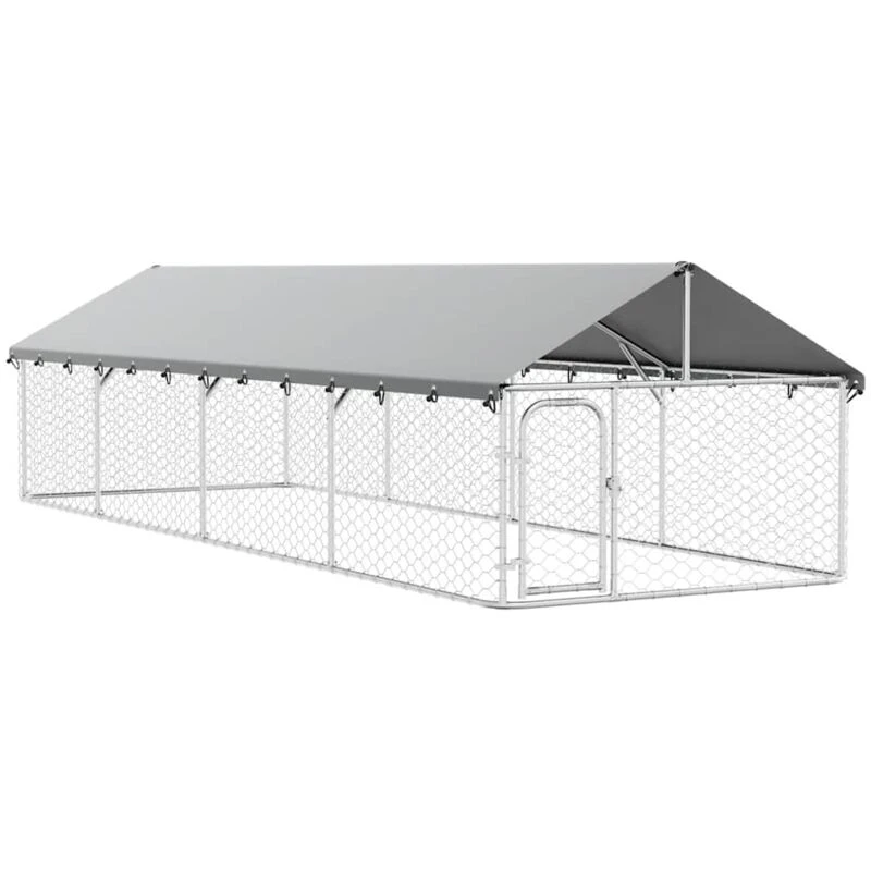 Image of VIDAXL Outdoor Dog Kennel with Roof 600x200x150cm Vidaxl 8720286705094