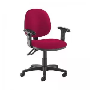 image of Jota medium back PCB operators chair with adjustable arms - Diablo