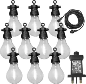 image of Party Lights with 10 Warm White Lamps 24V -10m