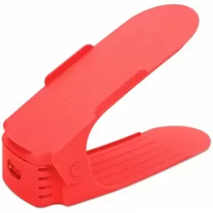 Image of Space Saver Shoe Rack Organisers, Standard Size - Red - Haven