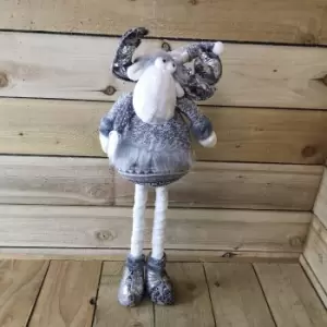 63cm 2 Assorted Extendable Leg Grey Reindeers