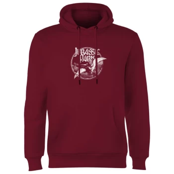 image of Jurassic Park Flying Threat Hoodie - Burgundy - XL