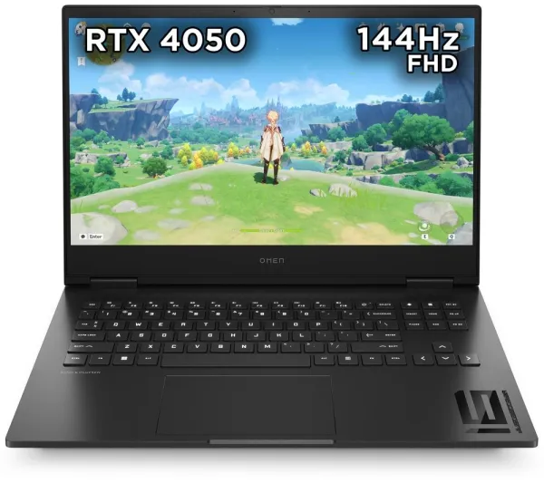 Image of HP OMEN 16-xd0503na 16.1" Gaming Laptop - AMD Ryzen 7, RTX 4050, 512GB SSD, Black