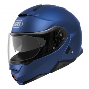 image of (XS) Shoei Neotec 2 Road Racing Full Face Motorcycle Helmet Matt Blue Metallic