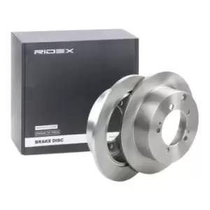 Image of RIDEX Brake disc Solid 82B1573 Brake rotor,Brake discs MITSUBISHI,CHRYSLER,Outlander II SUV (CW_W),Lancer VII Kombi (CS_W, CT_W),OUTLANDER I (CU_W)