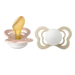 Image of BIBS Couture 2 Pack Latex Size 2 Blush Blush Glow/Vanilla Glow 2 pcs