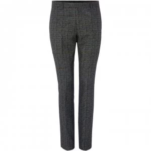 image of Label Lab Mimosa Skinny Fit Mouline Overcheck Suit Trouser - Grey