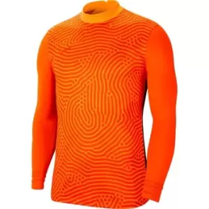 image of Nike GardIen Long Sleeve Goal Keeper T Shirt Mens - Orange