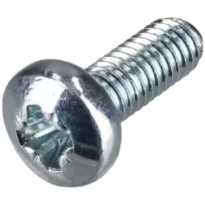 image of R-TECH 337034 Pozi Pan Head Machine Screws BZP M3 8mm - Pack Of 100