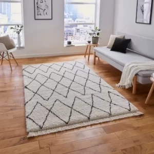 Image of Boho 8280 Rug Black and White