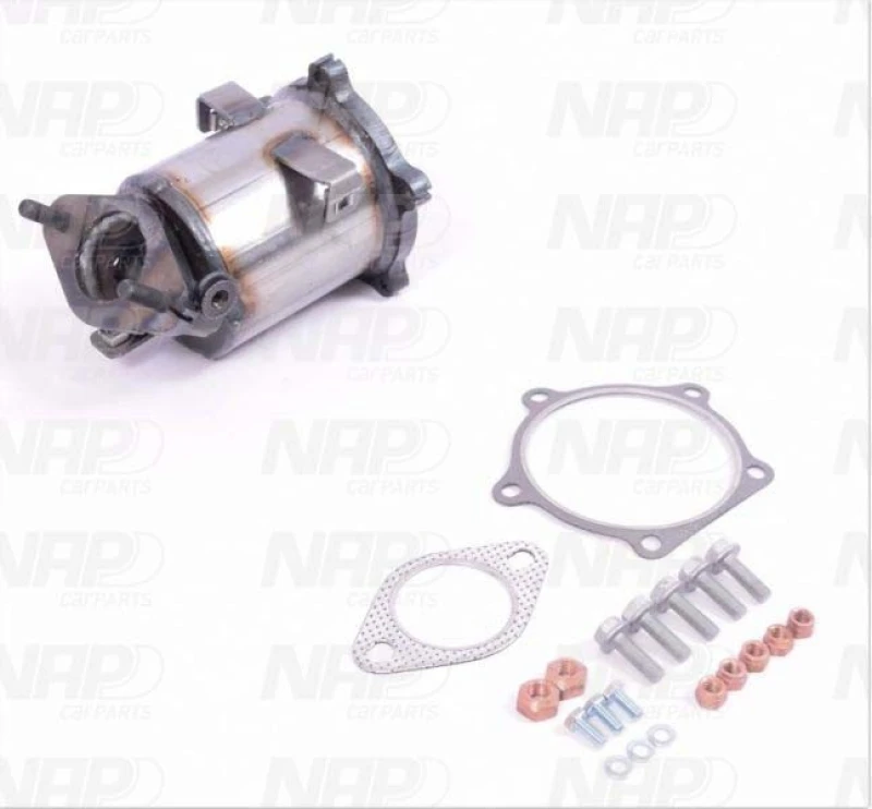 Image of NAP carparts CAK10353 Catalytic Converter with fastening/mounting material Catalyst Converter (429)