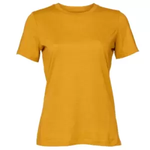 image of Bella + Canvas Womens/Ladies Heather Relaxed Fit T-Shirt (L) (Mustard Yellow)