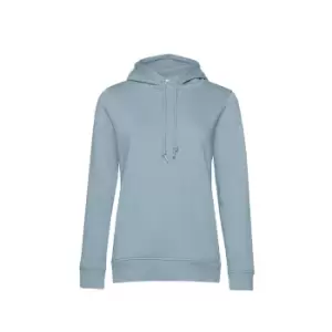 Image of B&C Womens/Ladies Organic Hoodie (L) (Duck Egg Blue)
