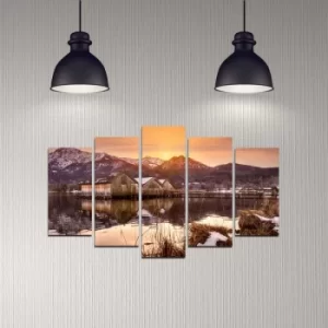 Image of 5DMDF-57 Multicolor Decorative MDF Painting (5 Pieces)
