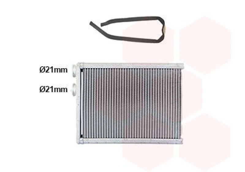 Image of VAN WEZEL Heater matrix VAN WEZEL 40016703