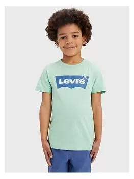 image of Levis Boys Short Sleeve Batwing T-Shirt - Green, Size 10 Years