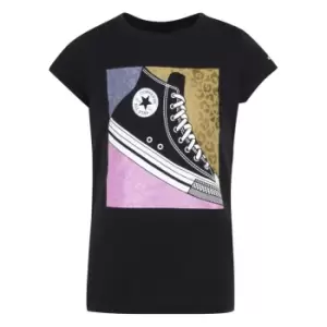 Converse Sneaker Graphic T Shirt Infant Girls - Black