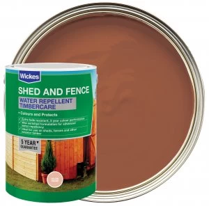 image of Wickes Water Repellent Timbercare - Golden Brown 5L