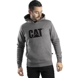 Image of Caterpillar Trademark CW10646 Hooded Sweatshirt / Mens Sweatshirts (XXL) (Heather Grey)