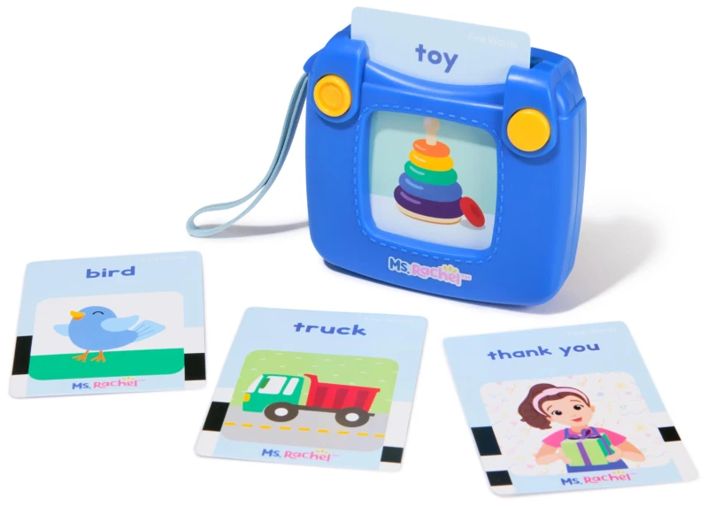 Image of Ms. Rachel Official First Words Talking Flash Cards with Electronic Reader 100 Words Educational Toys & Toddler Toys for Girls & Boys Ages 1-2+