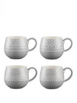 image of Mason Cash Set Of 4 Impressions Mugs