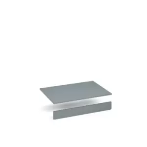 Image of Flux top and plinth finishing panels for double locker units 800mm wide - smoke blue