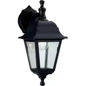 Image of Oslo - 1 Light Outdoor Wall Lantern - Uplight/Downlight Black Resin IP44, E27 - Firstlight