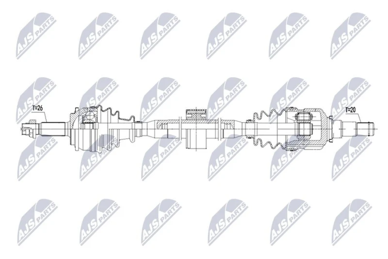 Image of NTY Drive shaft NTY NPW-TY-231