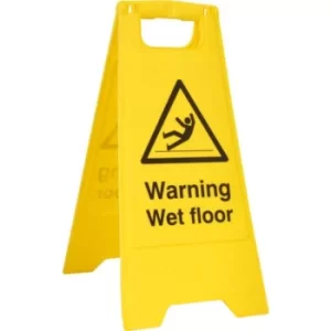 image of Warning Wet Floor A Board