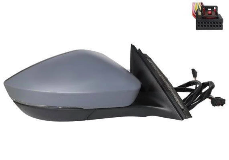 Image of ALKAR 6144735 Wing mirror Right, Electric, with Peripheral Lighting, primed Outside Mirror (50)