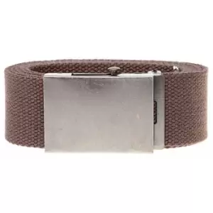 Duke Mens Kingsize Edward Plain Webbing Belt (2XL) (Brown)