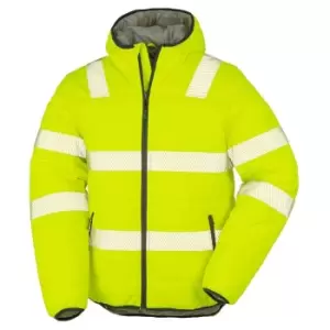 Image of Result Genuine Recycled Unisex Adult Ripstop Safety Jacket (3XL) (Fluorescent Yellow)