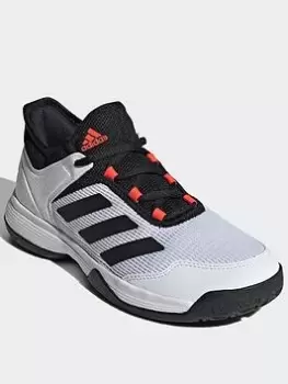 Image of adidas Adizero Club Tennis Shoes, Green, Size 3.5 Older