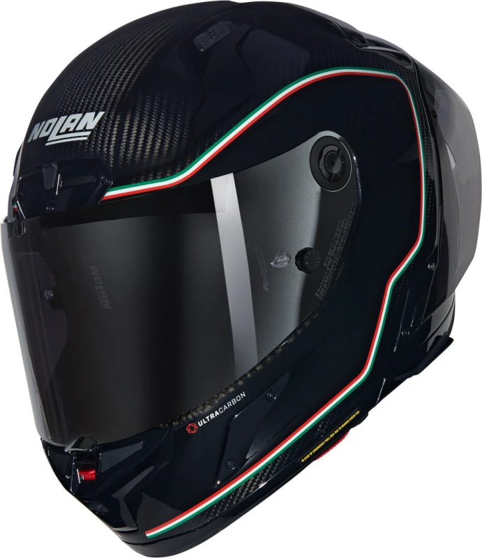 Image of Nolan X-804 RS Ultra Carbon Asso Di Picche Helmet, black-white-red-green, Size 2XL for Men