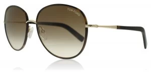 image of Tom Ford Georgia Sunglasses Dark Havana 52F 59mm