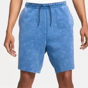 image of Nike Tech Fleece Mens Shorts - Blue