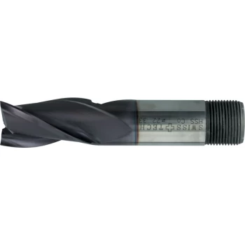 Image of 16.00MM HSS-Co 8% 3 Flute Threaded Shank Slot Drills - TiCN Coated