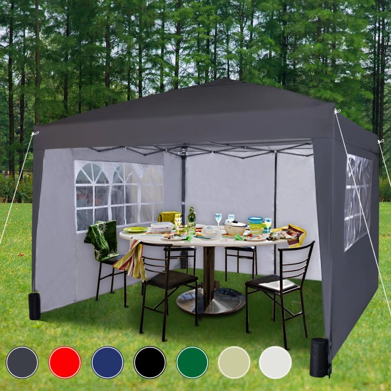 Image of MCC DIRECT Mcc Direct - Mcc 3 x 3m Pop up Gazebo Waterproof Outdoor Garden Marquee Canopy ws grey GZ1102