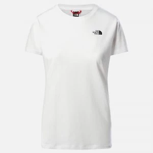 Image of The North Face Womens Simple Dome Short Sleeve T-Shirt - TNF White - L