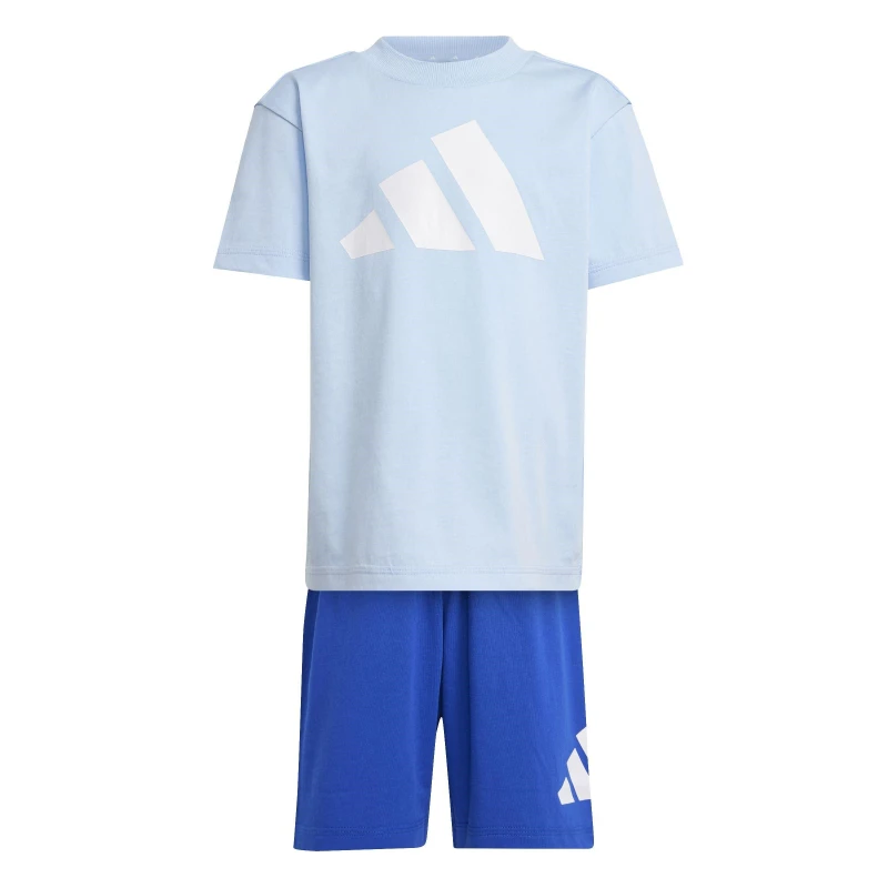 Image of adidas Essentials T-Shirt Set Infants Blue/White BOS unisex 4-5 Years