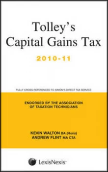 Image of Tolleys Capital Gains Tax 2010-11 Main Annual by Kevin Walton Paperback