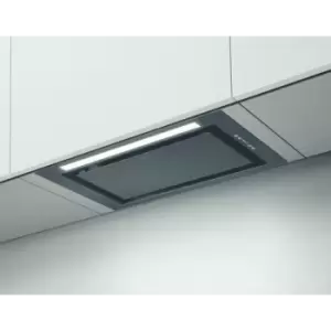 Image of Elica LANE-80-BLK 72cm Integrated Cooker Hood - Black / Stainless Steel - For Ducted Ventilation